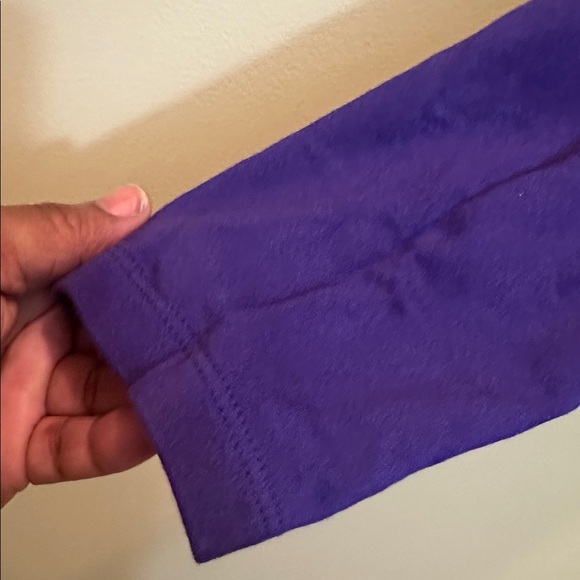 Susan Graver Rich Purple Top with a detachable scarf - Picture 6 of 9